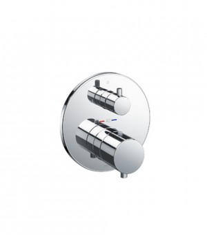 خلاط دش مخفي 2 حركة مدور مع مفتاح تحكم في درجة حرارة الماء مع قاعدة تثبيت TBN01001B - صناعة صيني # TOTO - TBV01408B